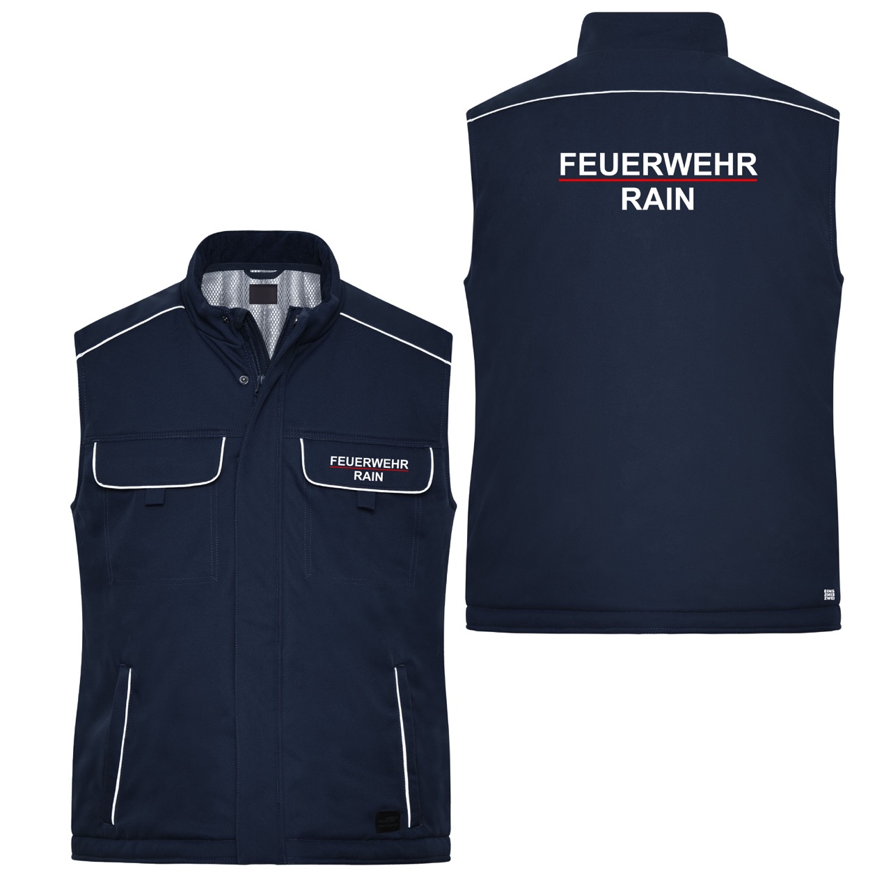 Winter Softshellweste Reflect Feuerwehr Rain