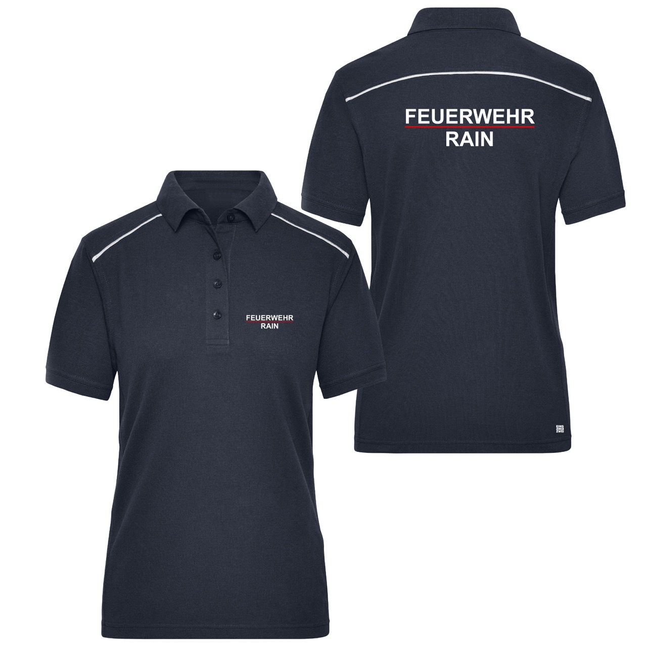Damen Poloshirt Reflect Feuerwehr Dienstkleidung Rain