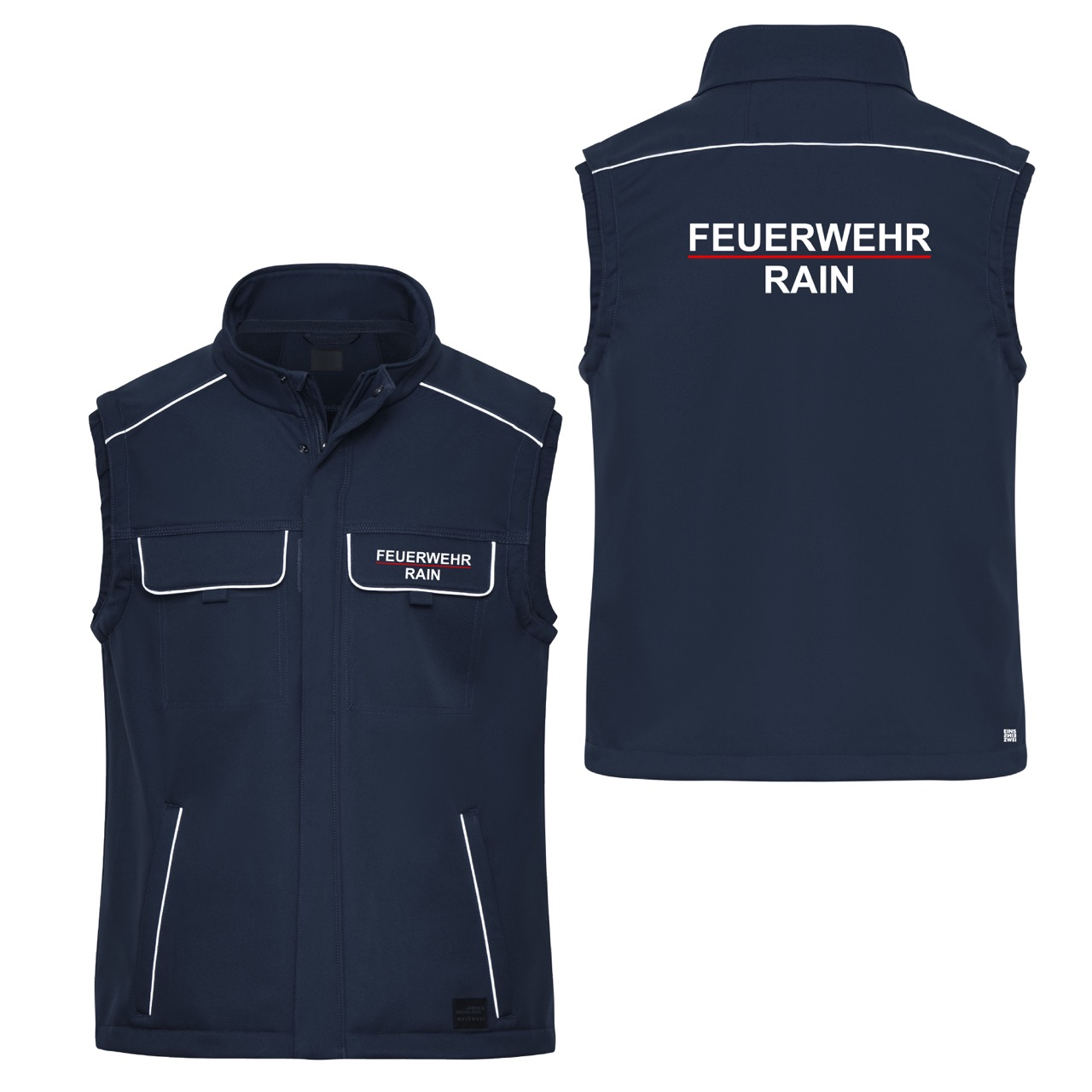 Softshellweste Reflect Feuerwehr Rain