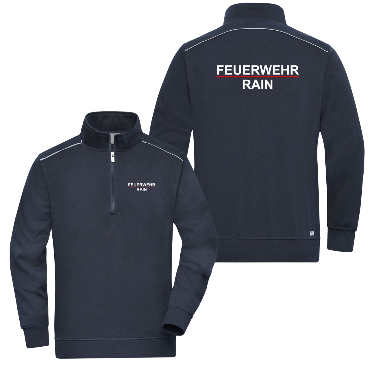 Zipper Reflect Feuerwehr Sweatshirt Rain